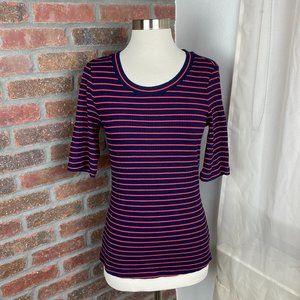 NWT Anthro Pure + Good Miranda Striped Tee, S